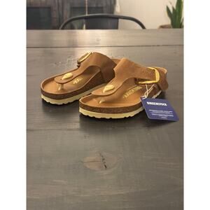 Birkenstock Gizeh Big Buckle Sandals Cognac Women’s Size 5 New!